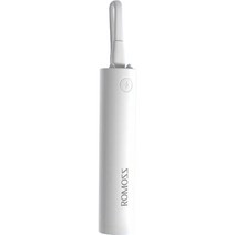 로모스 케이블 일체형 미니 보조배터리 2000mAh 라이트닝8핀, 화이트, PSC02