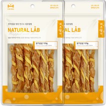 네츄럴랩 강아지 닭가슴살 치즈말이 100g, 2개