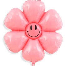 와우파티코리아 마카롱 스마일 꽃풍선 소, 연핑크, 5개