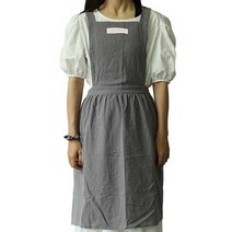 라이프핏 다용도 카페 미술 앞치마, 라이트그레이