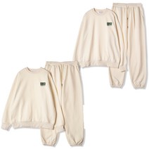 씨밀레 남성용 와우 프린팅 데일리 오버핏 맨투맨 + 조거팬츠 + 기모 맨투맨 + 기모 조거팬츠 세트 CE4017