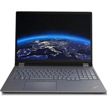 레노버 2022 씽크패드 P16 G1, 256GB, WIN11 Pro, ThinkPad P16 Gen1-21D6000TKR, Storm Grey(TOP) + thunder Black(Bottom), 코어i7, 16GB