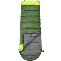 앤도 커플접합 침낭 오른쪽지퍼, 아미그린, 1개