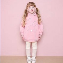 젤리스푼 여아용 Top 바니바니 기모 상하복 세트