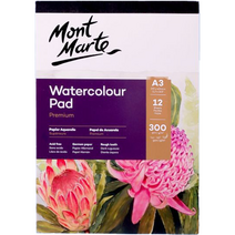 마켓피아 수채화 전용 캔버스 스케치북 용지 06 A3 300g 12p, 1개