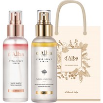 달바 화이트 트러플 퍼스트 스프레이 세럼 100ml + 화이트 트러플 바이탈 스프레이 세럼 100ml + 기프트백 세트, 1세트