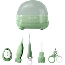 블루마켓 유아 곰 캐릭터 손톱깍이 세트, 혼합색상, 1개