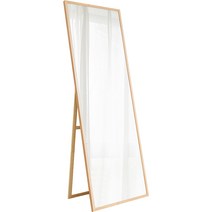 코끼리리빙 앵글 우드 전신거울 450 x 1600 mm, 내츄럴우드