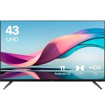 루컴즈 4K UHD TV 스탠드형, 고객직접설치, 109cm, T43FCUKU01LA