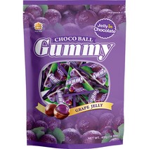 이메이 구미 초코볼 포도맛, 408g, 1개