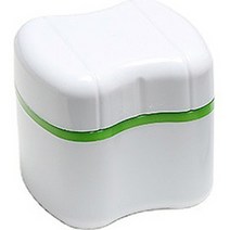 다르니나 틀니 보관함, 1개, 연두