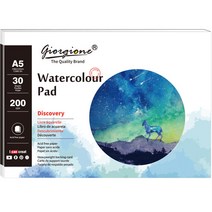 심플리앤 조르조네 드로잉 페이퍼 패드 수채화용 200g A5, 1개