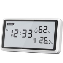 제이오 디지털 무선 탁상 온습도계, 화이트, 1개