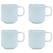 라세라미끄 르파레트 세라믹 머그컵 380ml, 블루, 4개