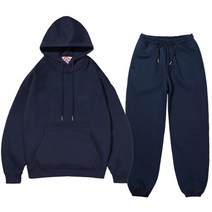 레이먼 남성용 펜지 오버핏 후드티 + 밴딩조거팬츠 세트