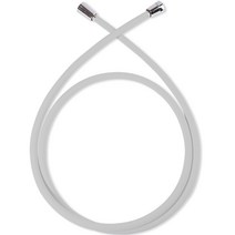 아쿠아듀오 잔수배출 샤워호스 2M + 스패너, 1개, 그레이