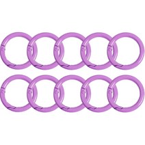 오픈형 컬러오링 25mm, 연보라, 10개