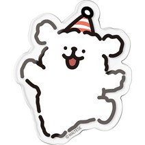 몰티즈 러블리 아크릴 스마트톡, 꼬깔, 1개