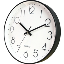아베른 국민 벽시계 무소음 벽시계, 블랙