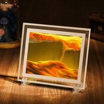 참리빙 모래멍 3D 액자 130 x 170 mm, 흑백황