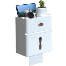 다사닷컴 타월 화장지 방수 랙, 화이트, 1개