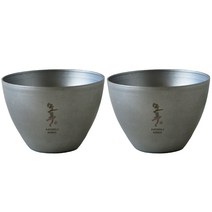 모루 스테인레스 실버 사케잔 무광, 2개