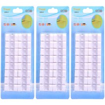 스카이로켓 케이블 정리 고정 클립 대형 48p, 화이트, 3개