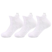 남성용 지앤와이 두꺼운 운동 등산 스포츠 양말 3켤레 55g, 화이트