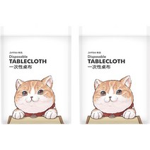 일회용 비닐 테이블보 식탁보 02 1.4 x 1.4 m, 10개입, 2개