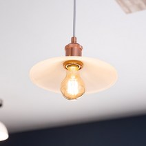 히트조명 바르 1등 펜던트 조명 D60054, 로즈골드