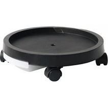 유니코시 모던 베이직 원형 화분 받침대, 01 블랙, 1개