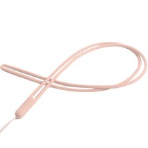 소프트 실리콘 휴대폰 목걸이 다용도 스트랩, 핑크, 1개