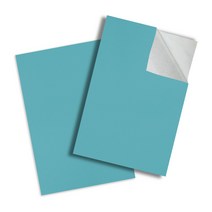 구우스 소형 가죽 리폼 보수 스티커 A1 2p, 스카이