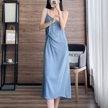 MA 심플 랩 핀턱 나시 원피스