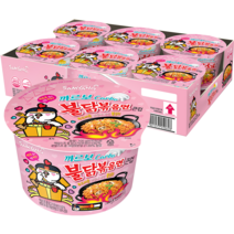 삼양 큰컵 까르보 불닭볶음면 트레이 105g, 6개