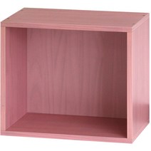 양지가구 공간박스 책장, 진달래, 1단