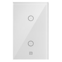 홈IOT 2구 스마트 무선원격제어 Zigbee방식 벽스위치 UIOT-SW20S, 1개