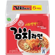 오뚜기 김치라면 120g, 5개입