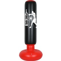 베리앤쥬 간편 휴대 설치 복싱 스탠딩 샌드백, 블랙