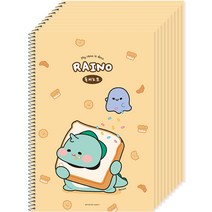 포포팬시 라이노 초등 독서노트, 베이지, 10개