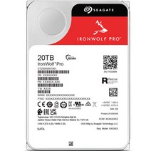 씨게이트 IronWolf Pro HDD, ST20000NT001, 20480GB