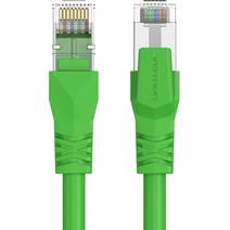 벤션 가동형 CAT6A SFTP 초고속 기가 랜선 2m, 그린, 1개