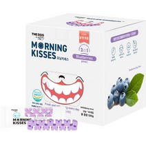 더독 강아지 모닝 키세스 3in1 덴탈 껌 블루베리 50p, 500g, 1개