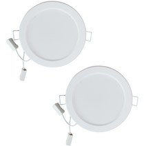 루시아 LED 방습 욕실 매입등 12W 다운라이트 전구색 11cm, 2개