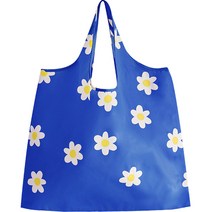 네이쳐리빙 한손에 쏙 접이식 에코백 장바구니, 데이지블루, 1개