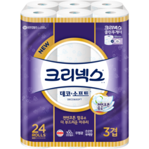크리넥스 데코 소프트(향) 3겹 35Mx24롤, 24롤, 1개