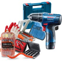 보쉬 충전 전동드릴 GSR120-LI + 양용비트 + 악세사리 6종 세트, 1세트