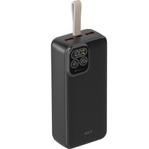 SKY 필 PD 30 22.5W LCD 디스플레이 고속 충전 보조배터리 30000mAh, 블랙, SKY-PD30