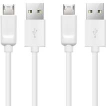 큐브온 충전기 호환 USB A to 5핀 충전 케이블, 30cm, 화이트, 2개