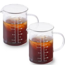 리본제이 비커 유리 계량컵 2p, 500ml